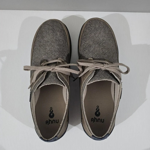 Ahnu Parkside Casual Oxford Shoe Mens 11.5 Brown Gray Blue Suede Canvas Lace Up main image 10